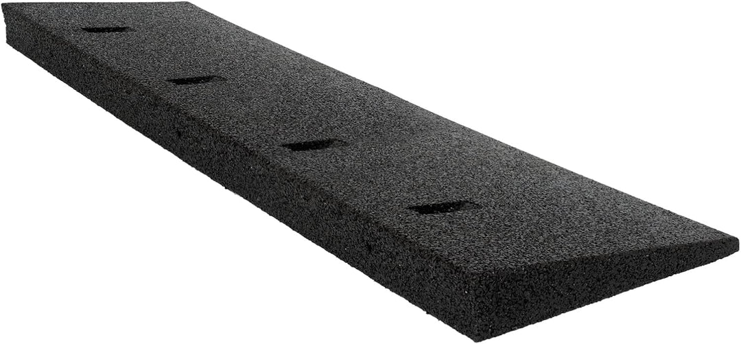 HASKYY Bordsteinrampe Gummi schwarz I Breite: 100 cm I Höhe: 70 mm I Rampe Gummikeil Rollstuhlrampe