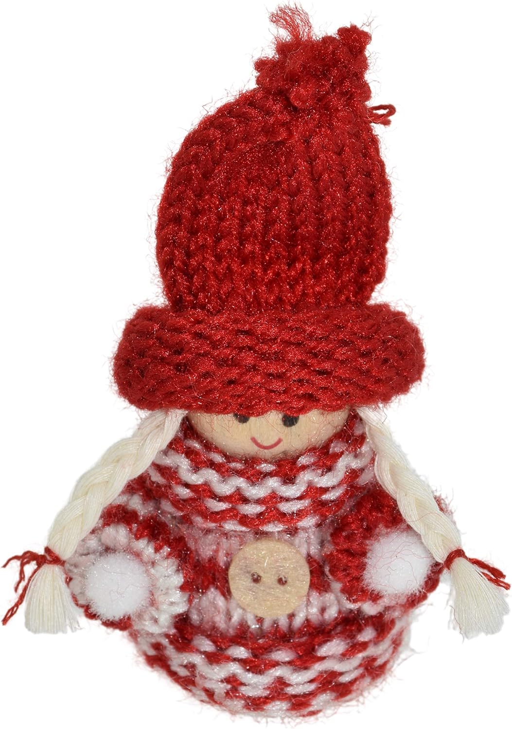 CREOFANT 24 Stück Wichtel Nordic 8cm· Wichtel Dekoanhänger · Weihnachtsdekoration Wichtel · kleine W