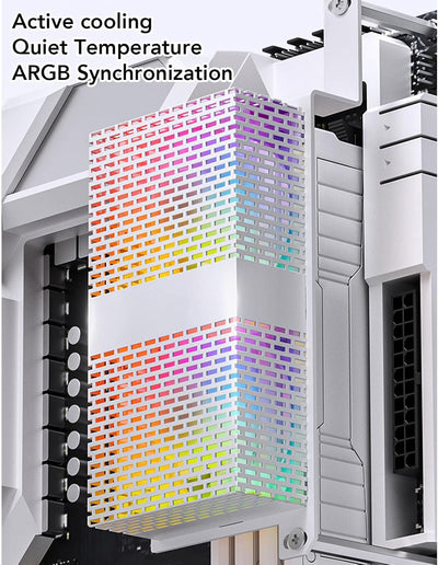 Annadue Speicherkühlkörper, RAM-Speicherkühler 4Pin PWM/L ED 3Pin ARGB RAM-Lüfterkühler mit Dual 502