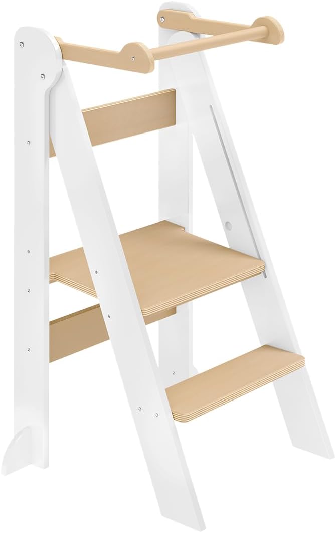 Bellabino Tay Lernturm ab 1 Jahr – Learning Tower 2-Fach höhenverstellbar &amp; klappbar – Lernstuhl in
