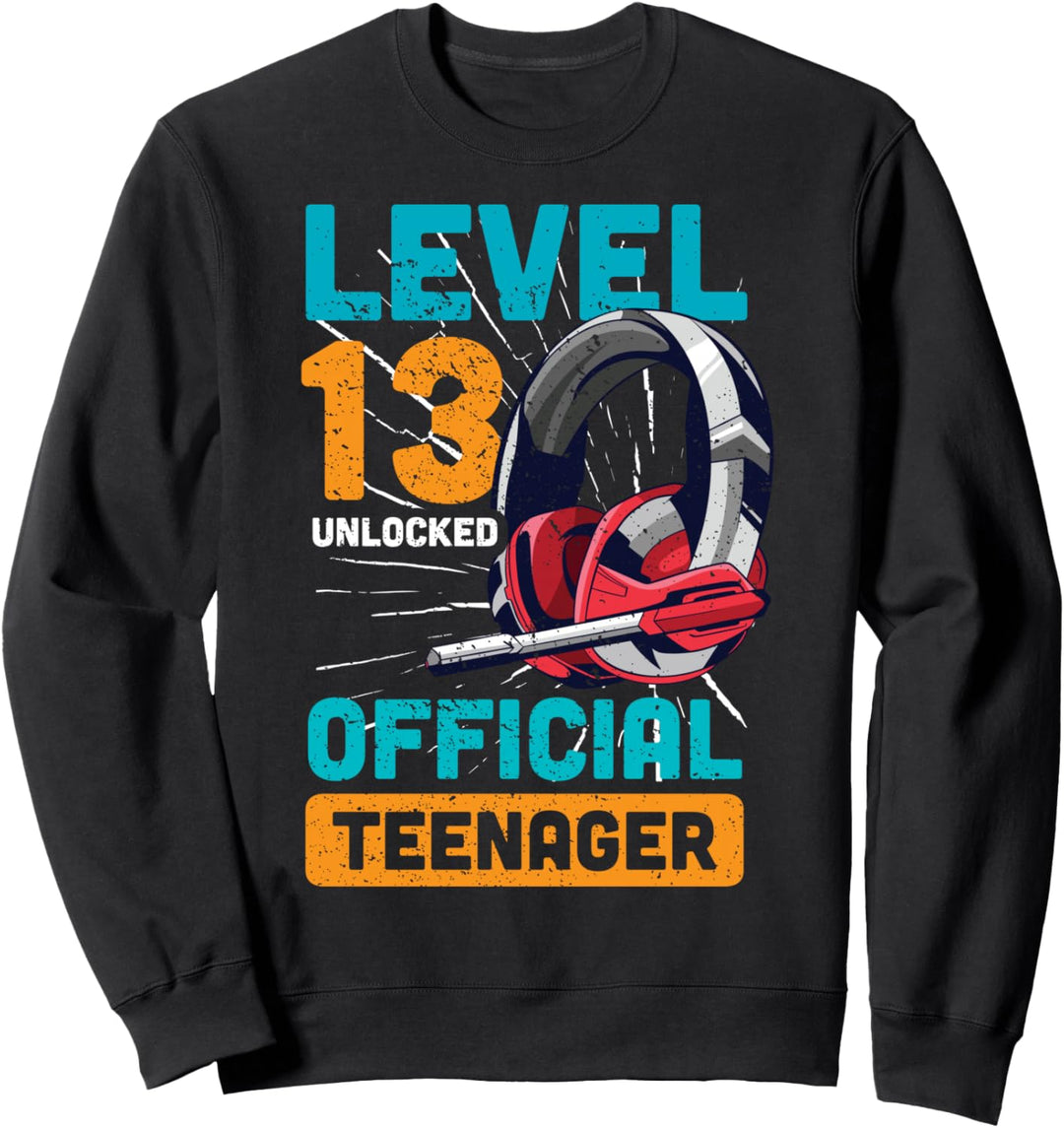 Official Teenager Geschenk 13. Geburtstag Gamer Jugendlicher Sweatshirt