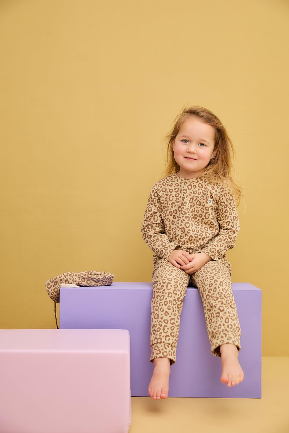 Cloby CBY-LS6-LPB Long Sleeve Shirt/Langarmshirt mit UV-Schutz (UPF 50+) - Leopard braun (Gr. 6-12 M