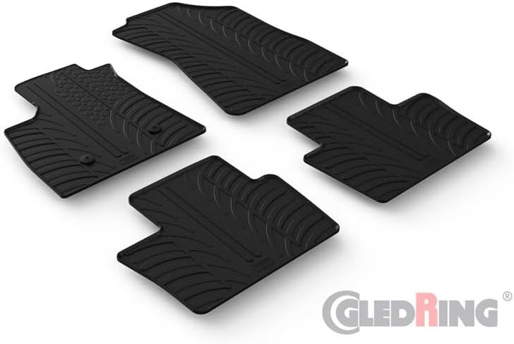 Gledring Satz Gummimatten kompatibel mit Renault Austral-e E-Tech Hybrid 2022- (T Profil 4-teilig)