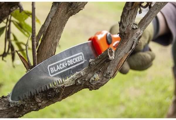 Black + Decker 53,3 cm Bogen 19,1 cm Klappsäge & Astsäge, schwarz/orange