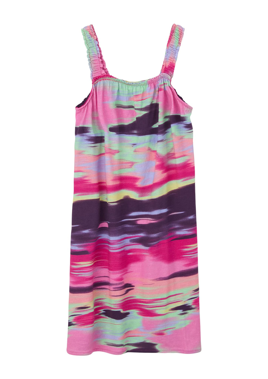 s.Oliver Mädchen Kleid mit Allover Print 146 Mehrfarbig | Pink 44a3, 146 Mehrfarbig | Pink 44a3