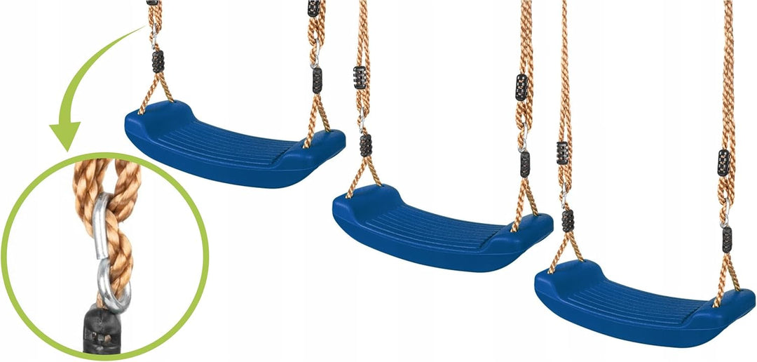 KRUMAD Kinderschaukel Outdoor &amp; Indoor, Ergonomische Schaukel Kinder, Höhenverstellbaren Seilen 115–