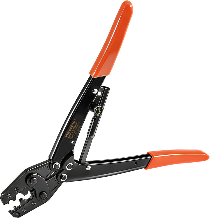 Heschen Crimpzange mit Ratsche HS-16 für nicht isolierte Klemmen von 1,5-16 mm² (15-5AWG) (Spitzenty