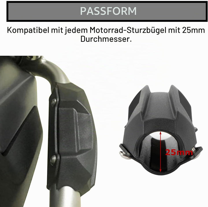 PSLER Motorrad Stossstange Sturzbügel Schieberegler Sturzpads 2 Stück für R1250GS R1200GS R1100GS F8