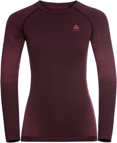 Odlo Damen Performance Warm Eco_196191 Funktionsunterwäsche Langarm Shirt XS Spiced Apple, XS Spiced