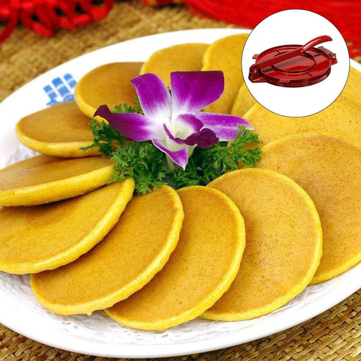 YARNOW Tortilla Maker Tortilla Press Edelstahl Antihaft Pie Teigpresse Maispresse Presspfanne Kuchen