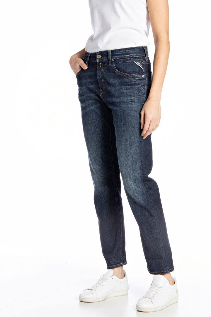 Replay Damen Jeans Marty Boyfit Bio 23W / 30L Dark Blue 007-1, 23W / 30L Dark Blue 007-1