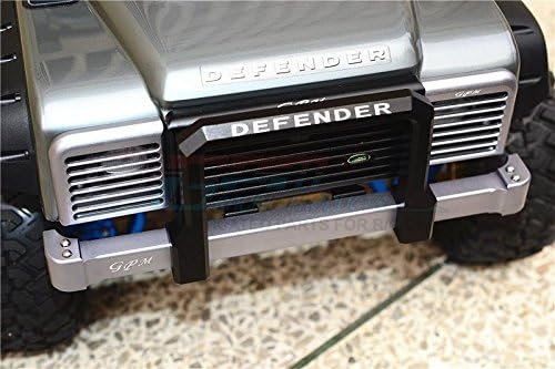 GPM for Traxxas TRX-4 Trail Defender Crawler Aluminum Front Bumper with Winch Plate (On-Road Street