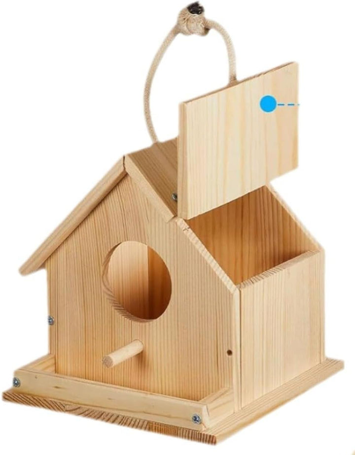 DIY Nistkasten Zusammenbauen und Bemalen Skylark, Vogelhaus Komplett Bausatz mit Hammer, Nägeln, Far