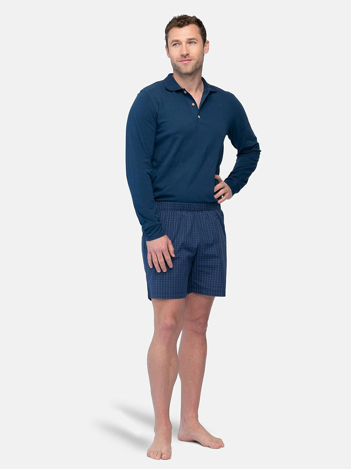 greenjama Herren Pyjama-Shorts Pyjamaunterteil XXL Ultramarine, XXL Ultramarine