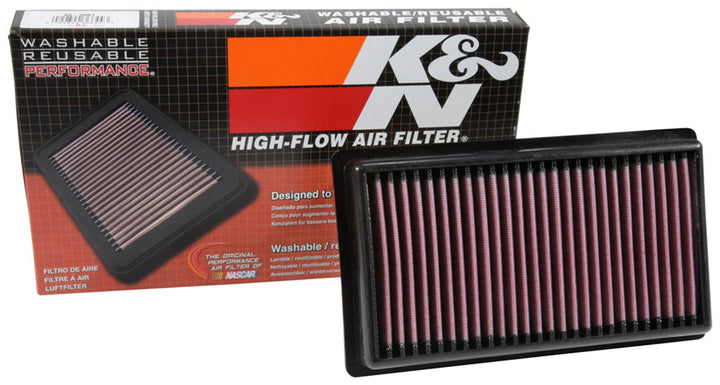 K&N 33-3081 Motorluftfilter: Hochleistung, Prämie, Abwaschbar, Ersatzfilter,Erhöhte Leistung, 2017-2