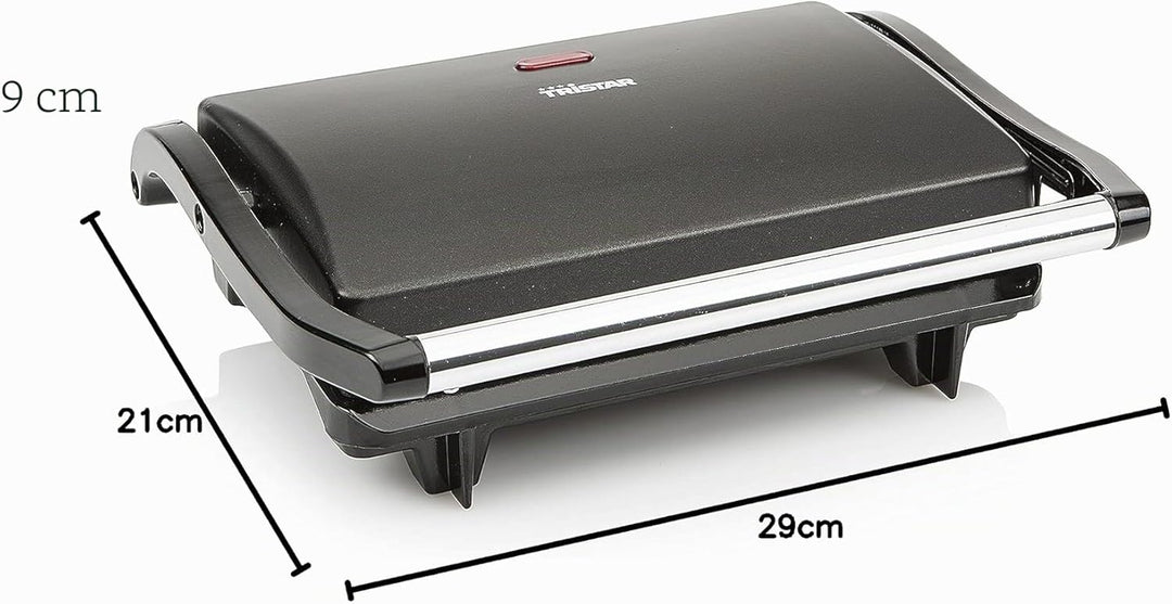 Tristar Kontaktgrill – Antihaftbeschichtung – Beweglicher Deckel – GR-2650 700 Watt, 700 Watt