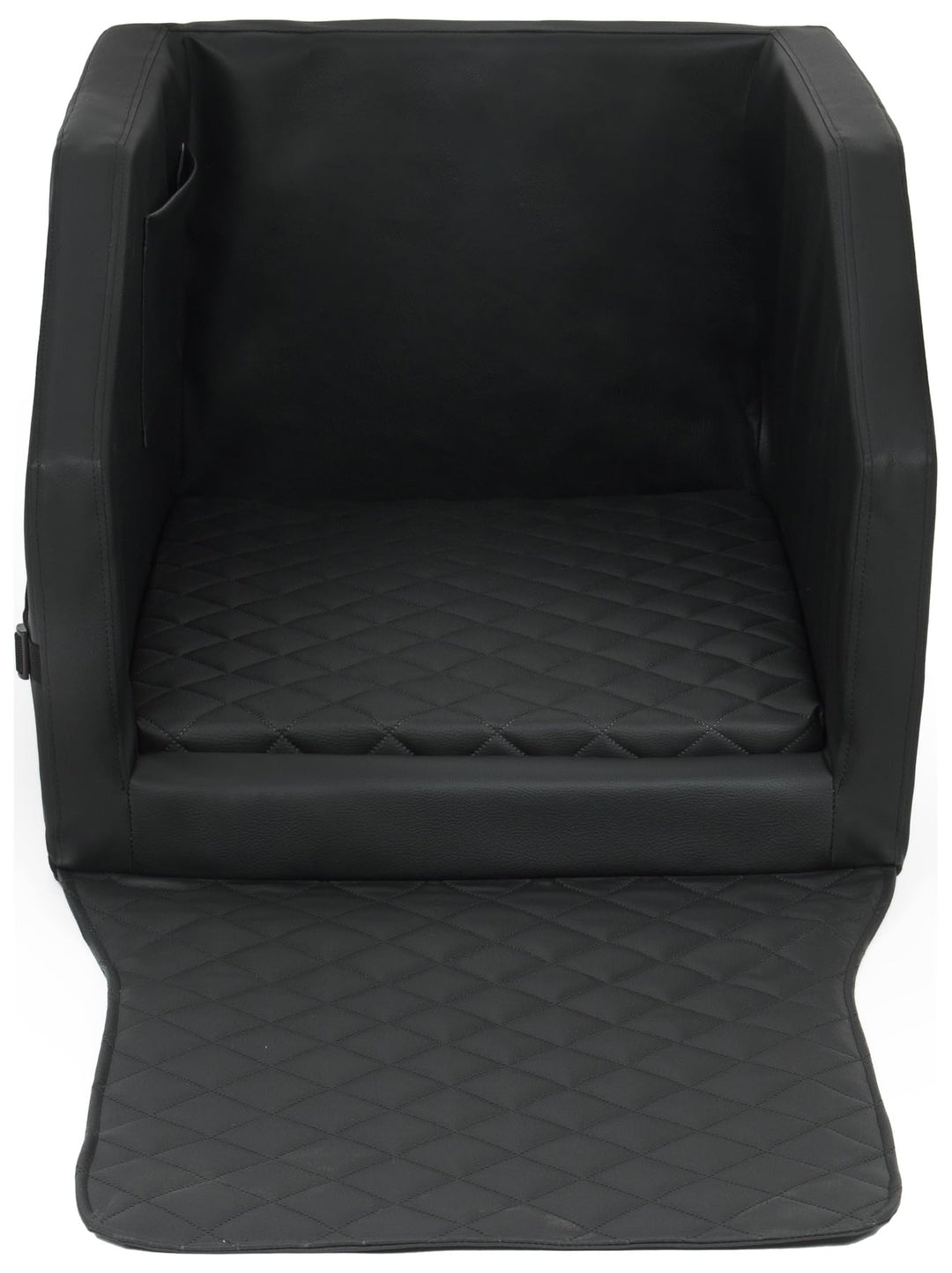 Autohundebett Hunde-Autositz Hundebett f. Rückbank Hundesitz Anschnallgurt 55x70 (Farbe: schwarz), s