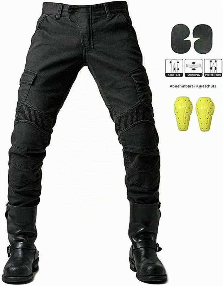 sigaer Motorradhose,Schutzhose,Herren,Motorradjeans,aus atmungsaktivem, verschleissfestem,mit 2 Paar