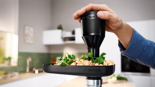 Bosch MultiPower Fleischwolf Serie 4 MFWS450B, 1900 W, elektrisch, 3 Lochscheiben (3-4,5-8), Wurstfü