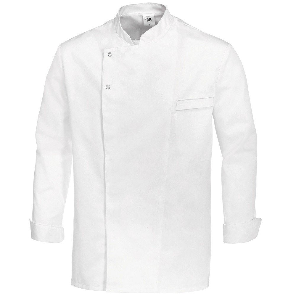 BP Gourmet 1547-400-21 Kochjacke - Langarm - 65% Polyester, 35% Baumwolle - Druckknöpfe aus Edelstah