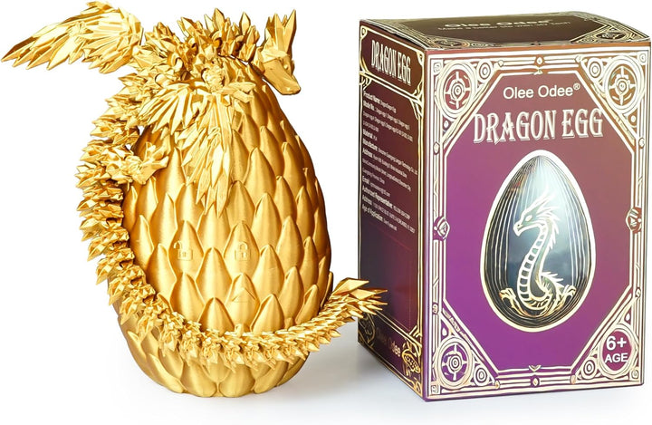 3D gedruckte Drachen Eier mit beweglichem Drachen Sammler Figuren Fidget Spielzeug für Erwachsene Ki