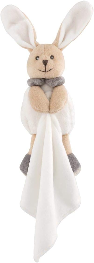 Chicco Häschchen Dou Dou Spielzeug, Schnuffeltuch Hase, weiches Velours Kaninchen geformt Puppet, Sc
