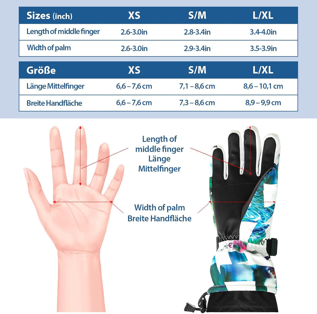 AROMA SEASON Beheizbare Handschuhe mit Akku für Männer und Frauen | Ideal für Skifahren und Snowboar