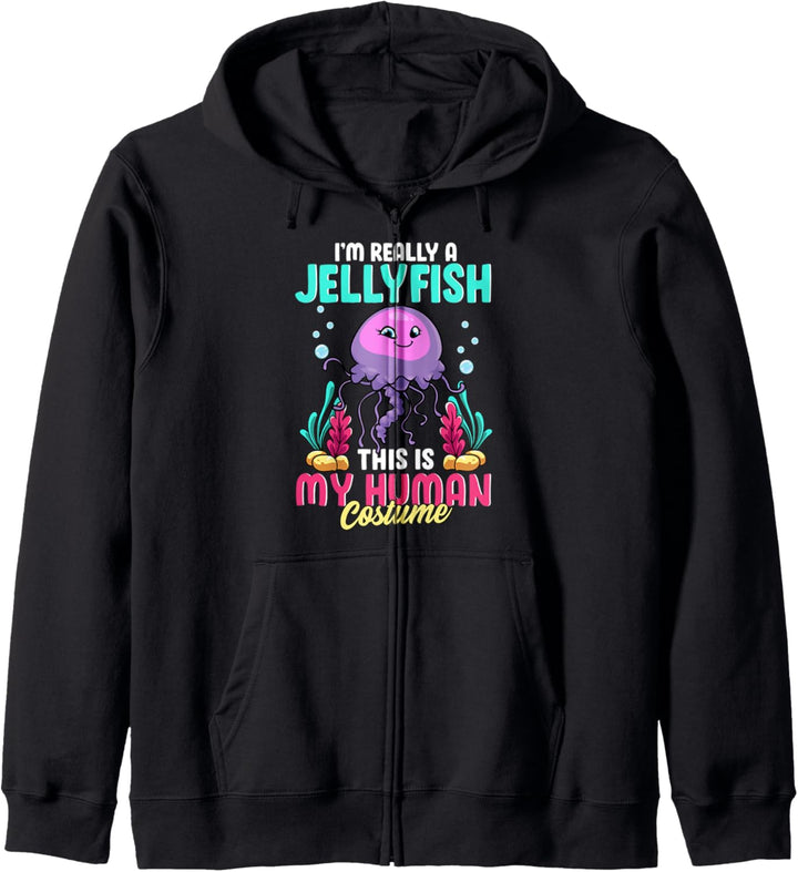 Ich echt bin ich eine Qualle - Das ist mein Menschenkostüm Kapuzenjacke