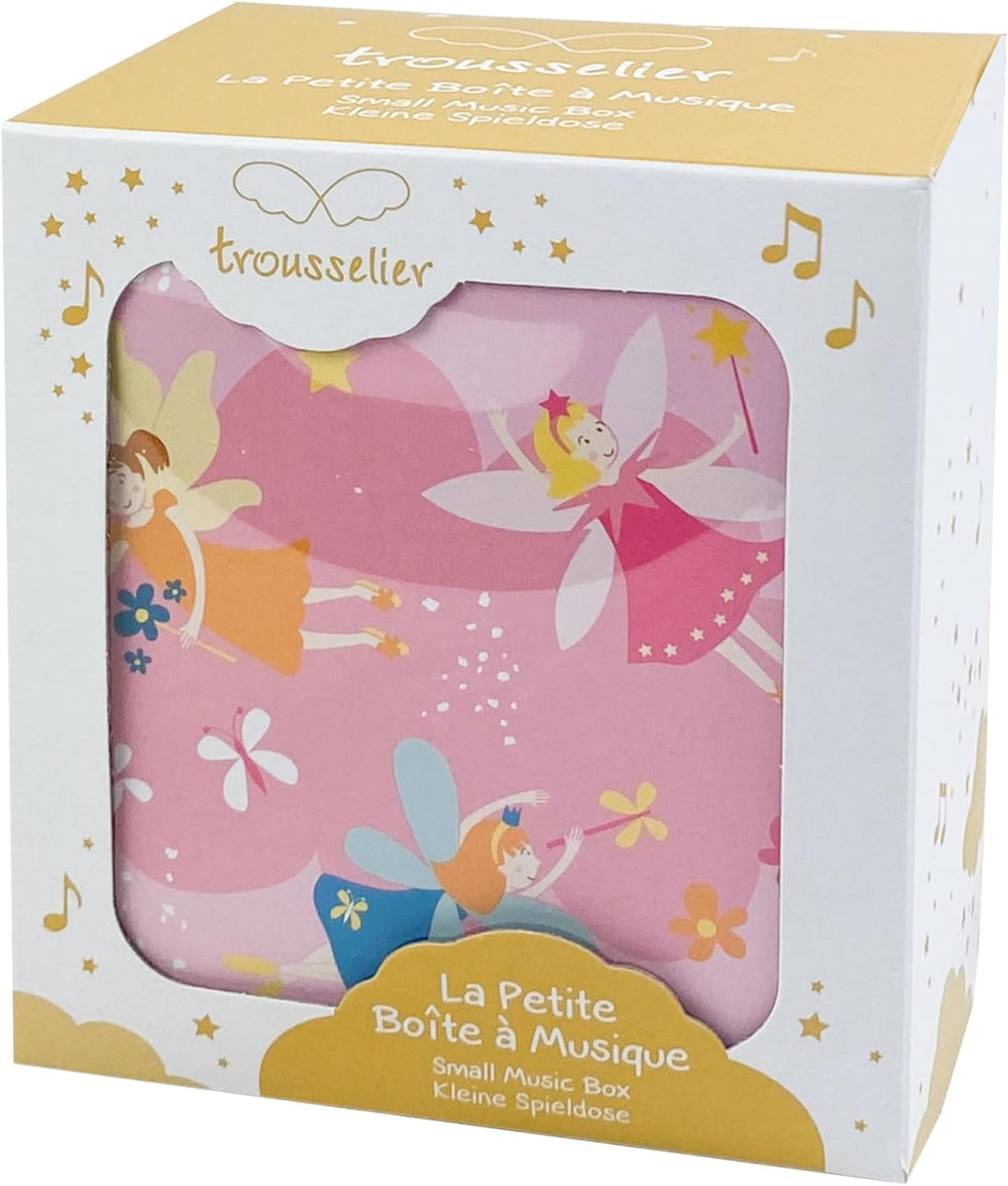 Trousselier 6260205 Musikspieldose für Kinder, Prinzessin, Schmuckschatulle mit ausziehbarer Schubla