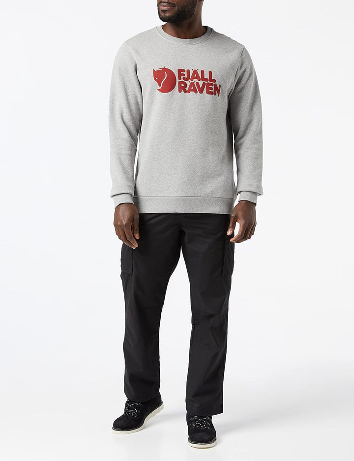 Fjällräven Herren Logo Sweater XL Grey-melange, XL Grey-melange