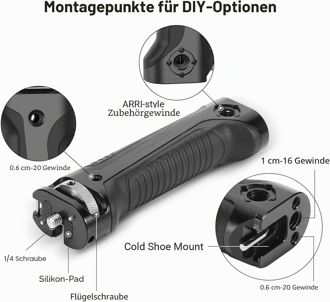 SMALLRIG Griff Handgriff NUR für Zhiyun-Tech WEEBILL-S Gimbal mit Kaltschuhhalterung Eingebauter Sch