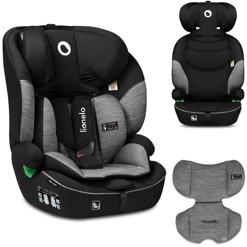 LIONELO LEVI I-SIZE 76-150 cm Kinderautositz, Gruppe 1 2 3, Seitenschutz, 10 Grad Kopfstützenverstel