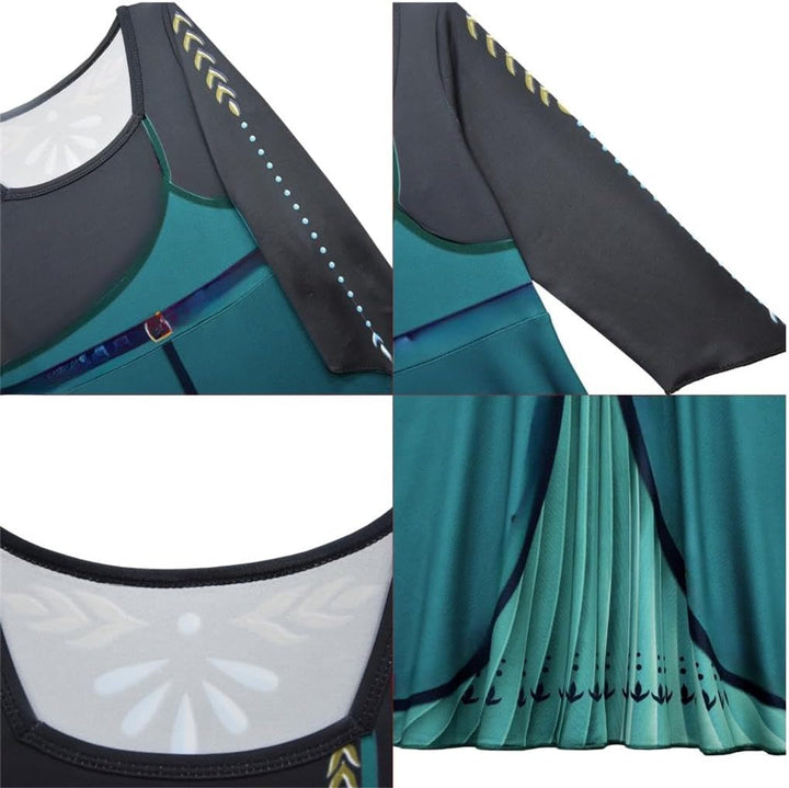 Lito Angels Prinzessin Königin Anna Krönung Kostüm Kleid für Kinder Mädchen, Eiskönigin Krönungsklei
