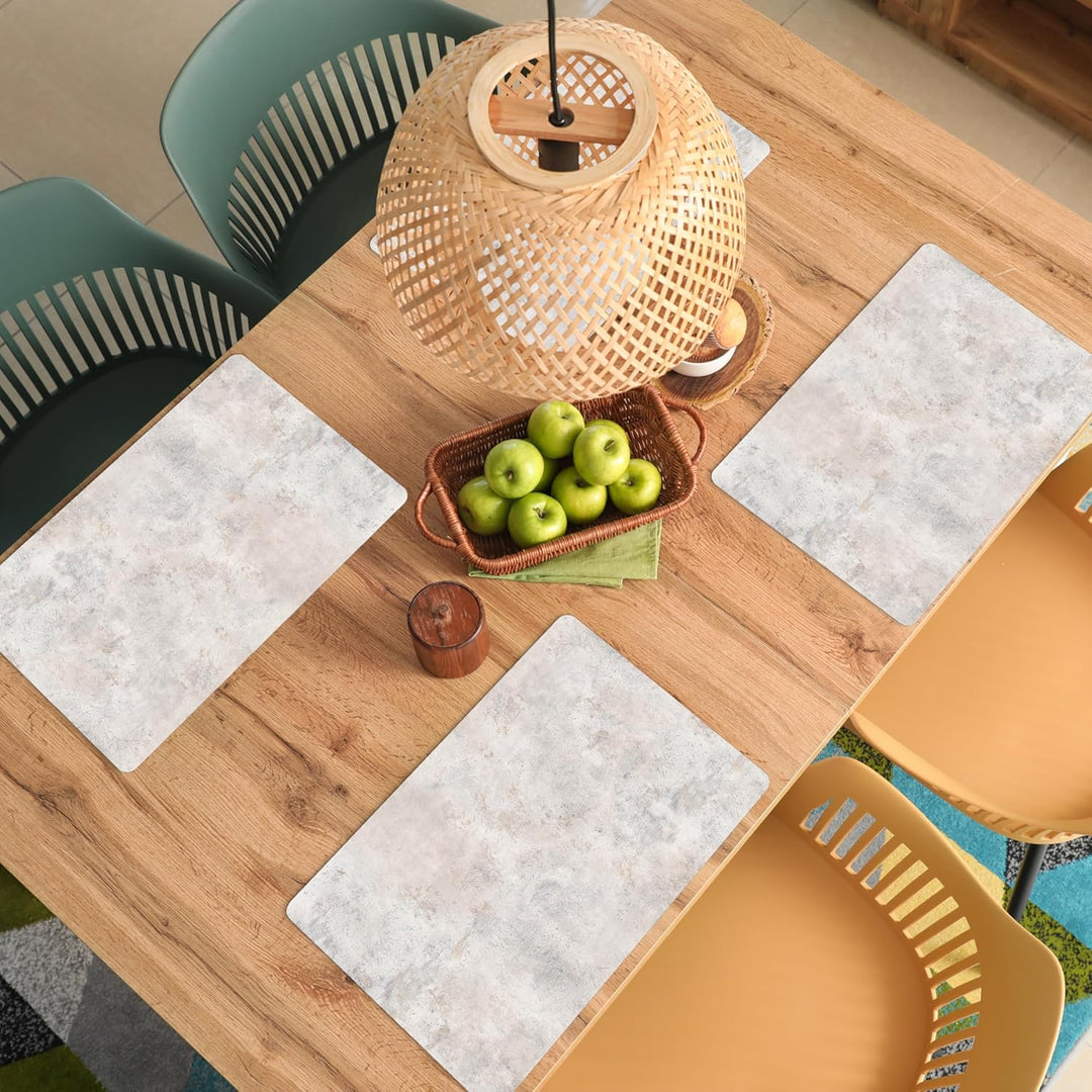 KitchenYeah© Platzsets Abwaschbar 6-Teilig 45x30 cm Tischsets Platzdeckchen rutschfeste Platzset Unt