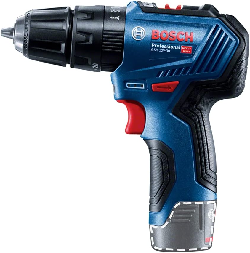 Bosch 06019G9102 Schlagbohrschrauber 12 V Li-Ion ohne Akku und Ladegerät GSB 12V-30