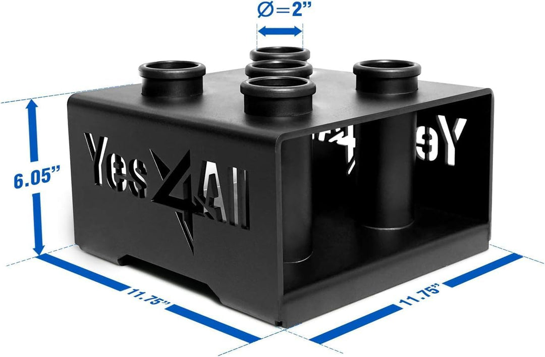 Yes4All Vertikale Langhantelständer für 50mm Langhantel - Home Gym Bar Holder Stand for Up To 9 Stag