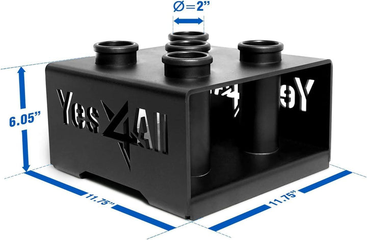 Yes4All Vertikale Langhantelständer für 50mm Langhantel - Home Gym Bar Holder Stand for Up To 9 Stag