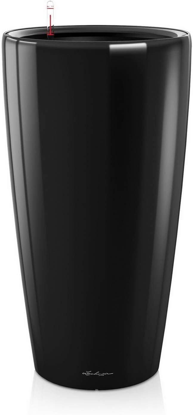 LECHUZA RONDO Premium schwarz hochglanz 15789, 32x32x56 cm 32x32x56 cm Schwarz Hochglanz, 32x32x56 c