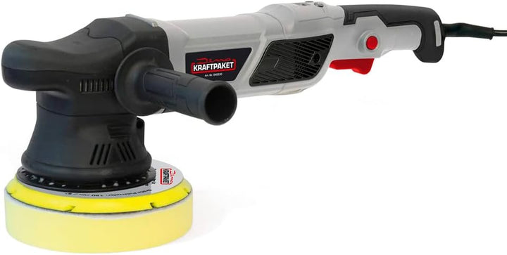 Dino KRAFTPAKET 21mm-950W Exzenter Poliermaschine Set (12-Teile) mit 125mm 150mm Stützteller und vie