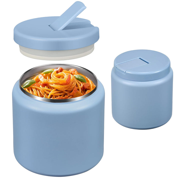 Itslife Thermobehälter für Essen 760ml, Thermo Lunchbox Kinder mit Schnallendeckel und Löffel, Warmh