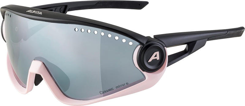 ALPINA 5W1NG - Verspiegelte und Bruchsichere Sport- & Fahrradbrille Mit 100% UV-Schutz Für Erwachsen