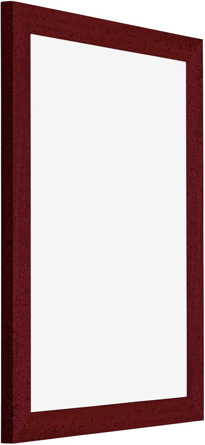 yd. Your Decoration - Bilderrahmen 75x100 cm - Weinrot Gewischt - Billderrahmen aus MDF mit Acrylgla
