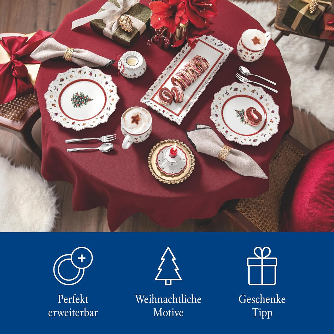 Villeroy & Boch – Toy's Delight Teller Set 8 Teilig, Speiseteller Und Frühstücksteller, Geschirr Wei