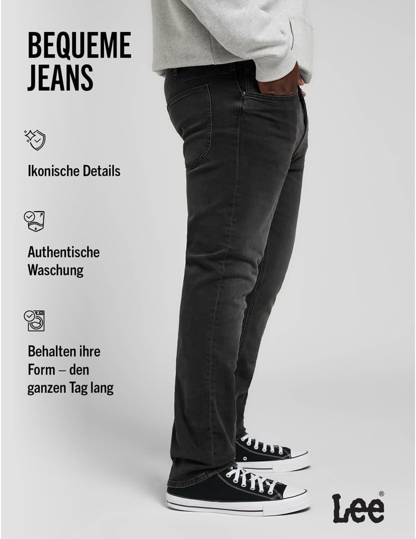 Lee Herren Daren Zip Fly Asphalt Rocker Jeans 28W / 32L Asphalt Rocker, 28W / 32L Asphalt Rocker
