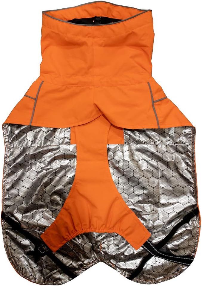 Croci Hiking Hundemantel, wasserdicht, für Hunde, Makalu, feuchtigkeitsregulierendes Futter, Orange,