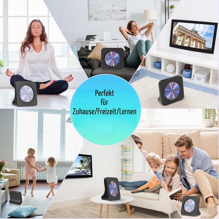 Gueray DVD Player für TV All Region Free Desktop DVD/CD Player für Zuhause mit Bluetooth Lautspreche