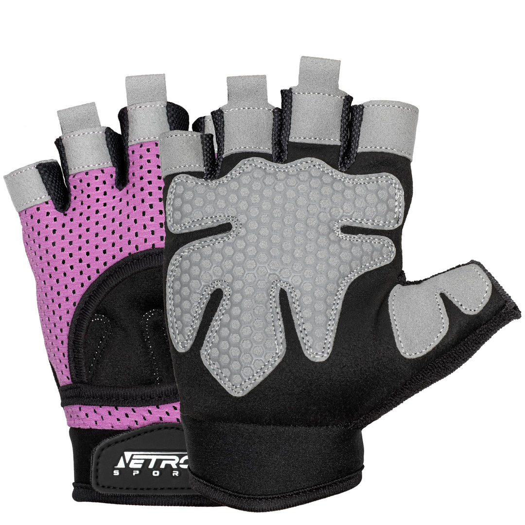 NetroxSports - atmungsaktive Sporthandschuhe mit extra Grip - Krafttraining, Fahrrad fahren Fitness