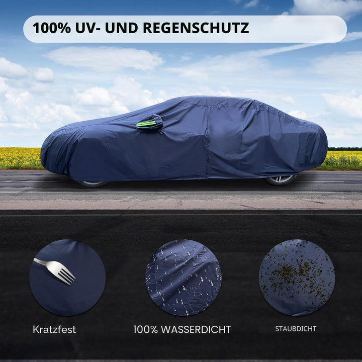 Autoabdeckplane 10 Schichten Vollgarage Autoabdeckung für Opel Corsa D 2006-2023 Vollgarage Staubdic