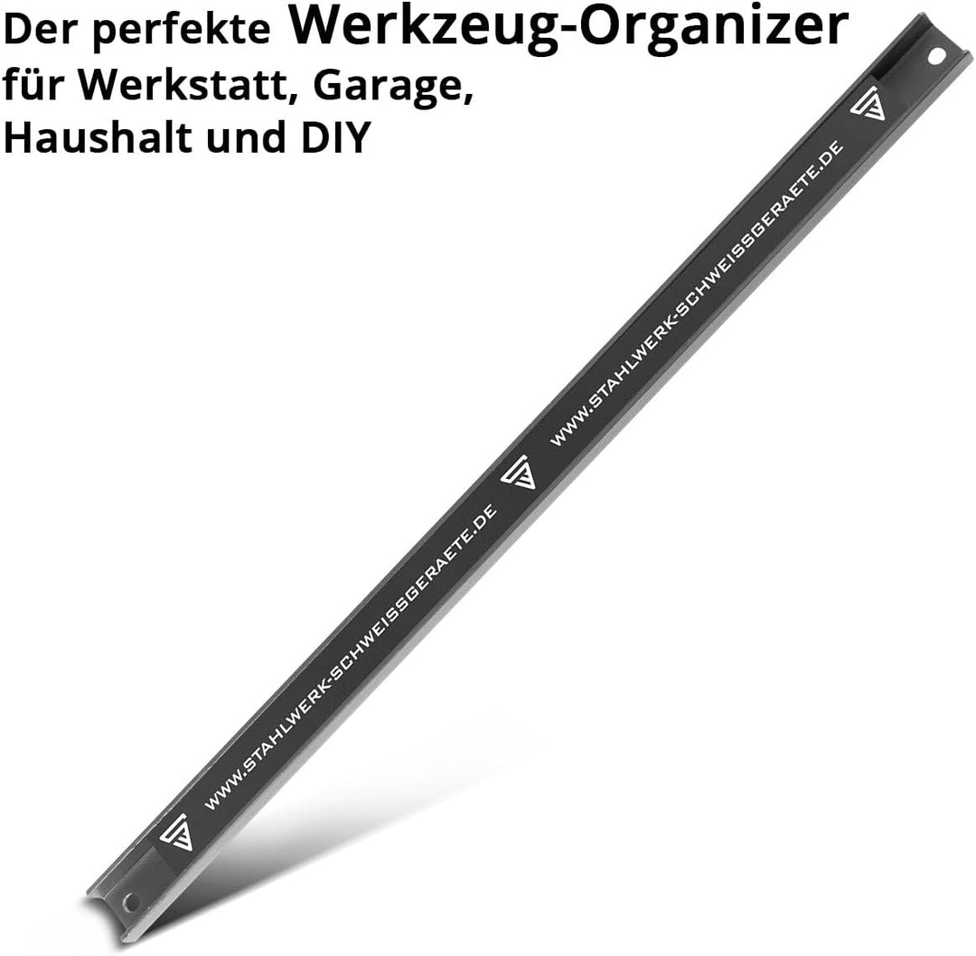 STAHLWERK 2 x Magnetleiste MWZ-18 ST 18" | 45 cm Werkzeugleiste | Magnetschiene | Messerleiste | Mag
