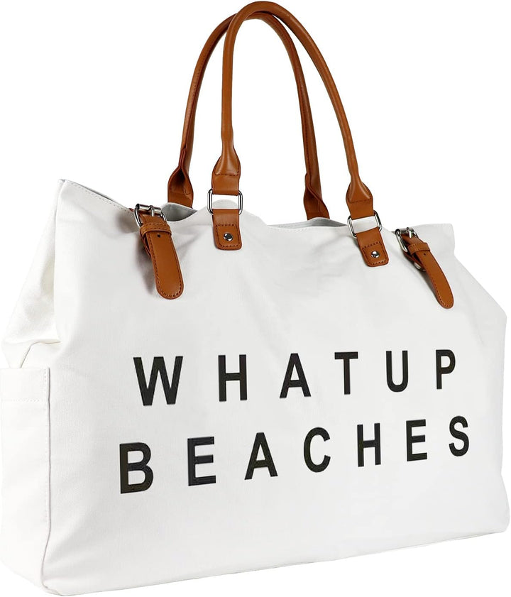 Strandtasche für Damen, wasserdicht, sanddicht, Weiss Whatup Strände, Whatup Strände